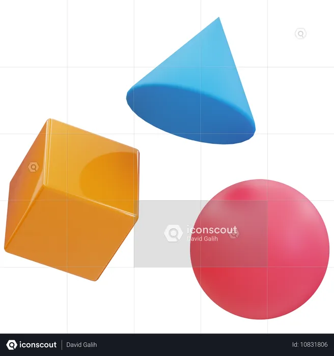 Geometrische Formen  3D Icon