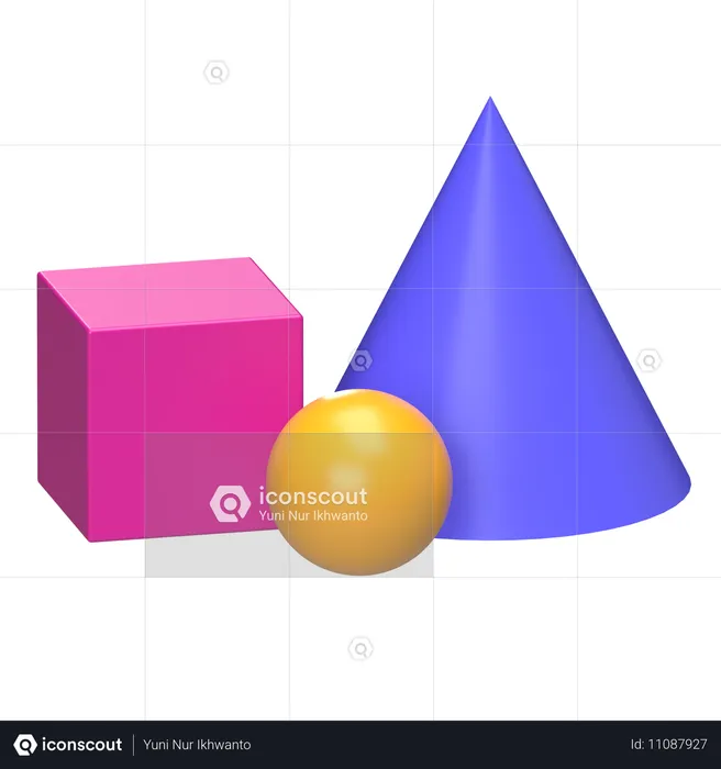 Geometrische Formen  3D Icon