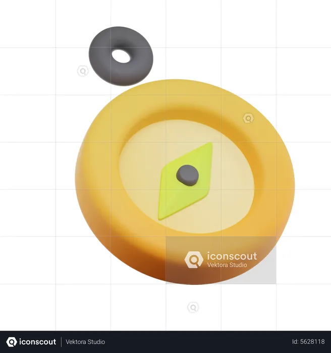 Geometry Compass  3D Icon