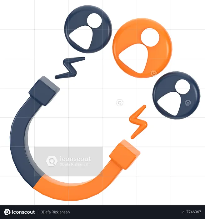 Geração de leads  3D Icon