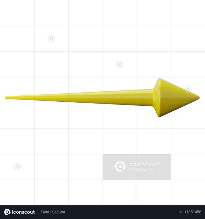 Gerader Pfeil  3D Icon