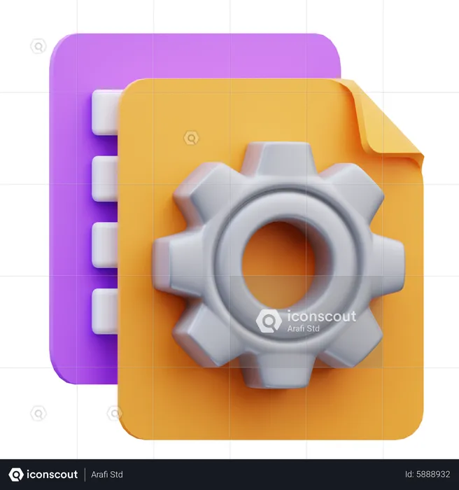 Gerenciamento de arquivos  3D Icon