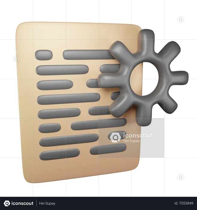 Gerenciamento de documento  3D Icon