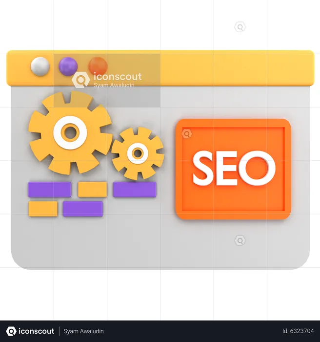 Gerenciamento de SEO  3D Icon