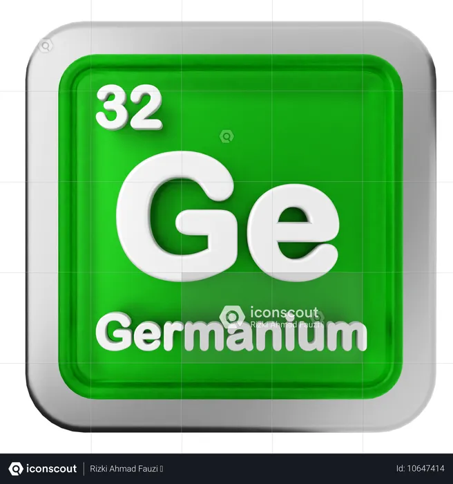 Germanium-Periodensystem  3D Icon