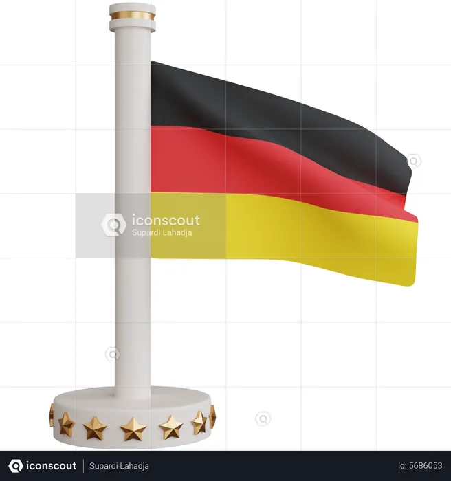 Germany National Flag Flag 3D Icon