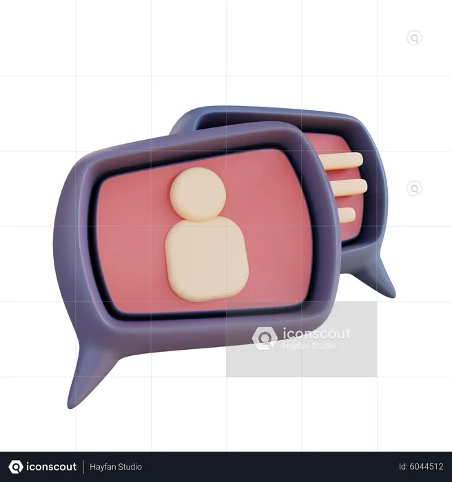 Geschäftschat  3D Icon