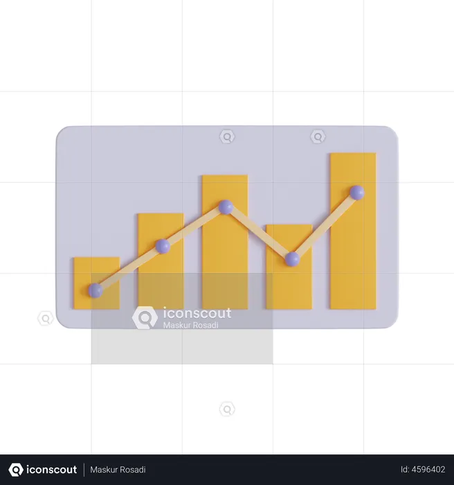 Wirtschaftsanalyse  3D Icon