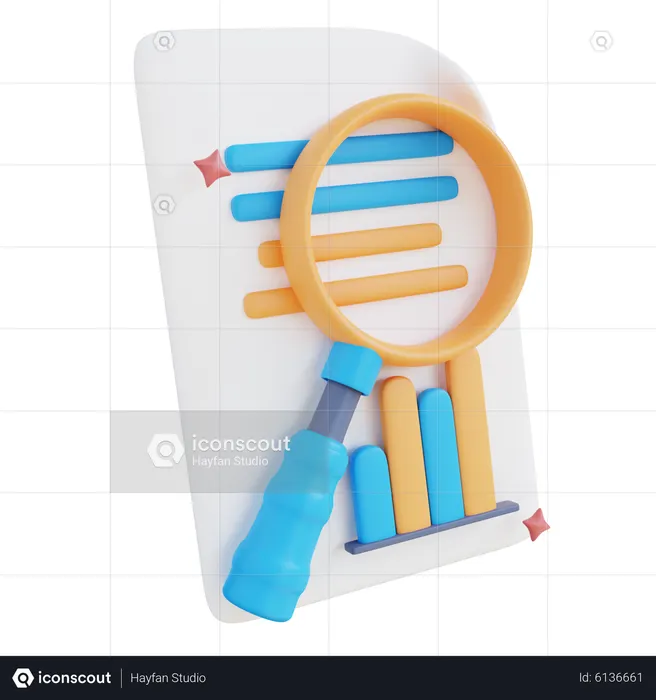 Wirtschaftsanalyse  3D Icon