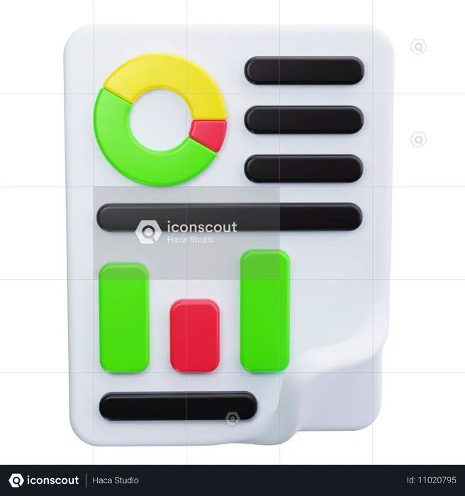 Geschäftsbericht  3D Icon