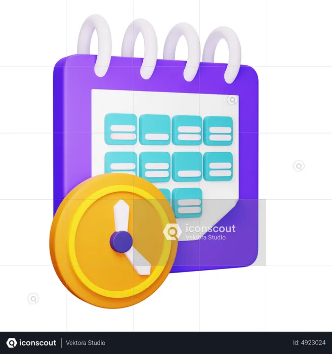 Geschäftskalender  3D Icon