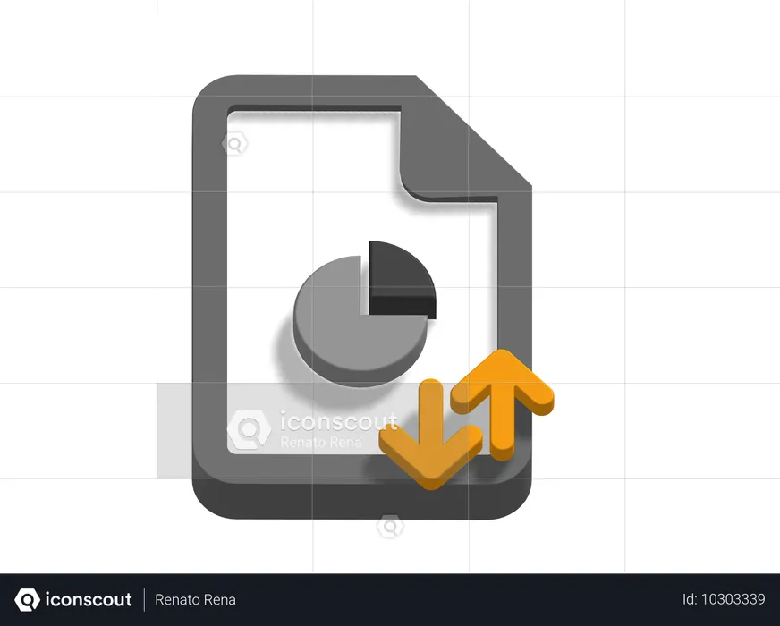 Geschäftskreisdiagramm  3D Icon