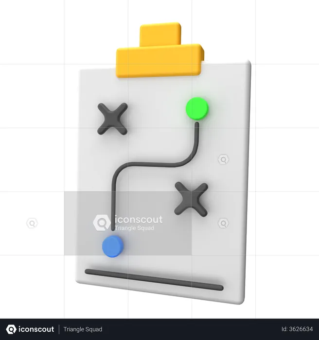 Geschäftliche Planung  3D Illustration