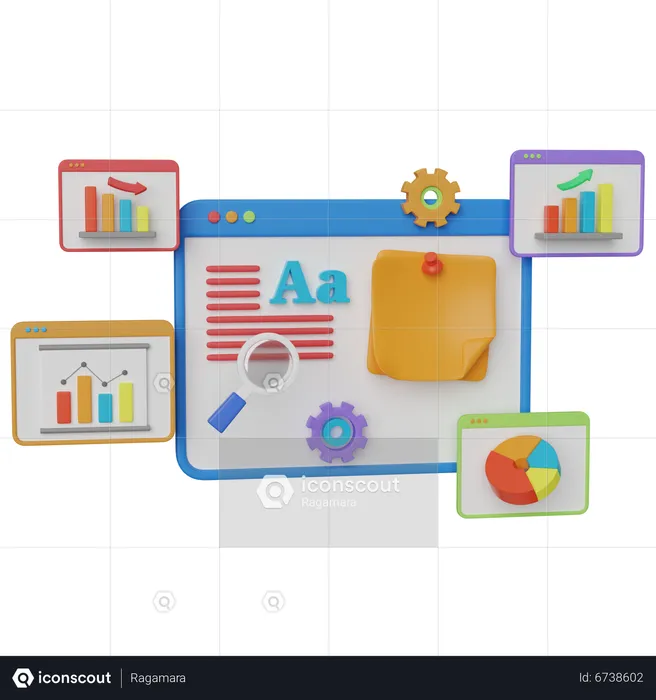 Geschäftliche Planung  3D Illustration