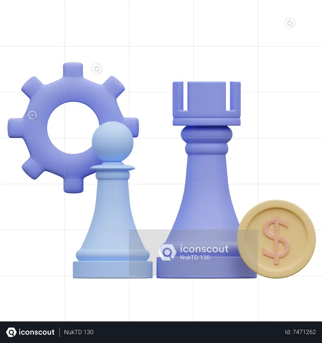 Geschäftsstrategie  3D Icon