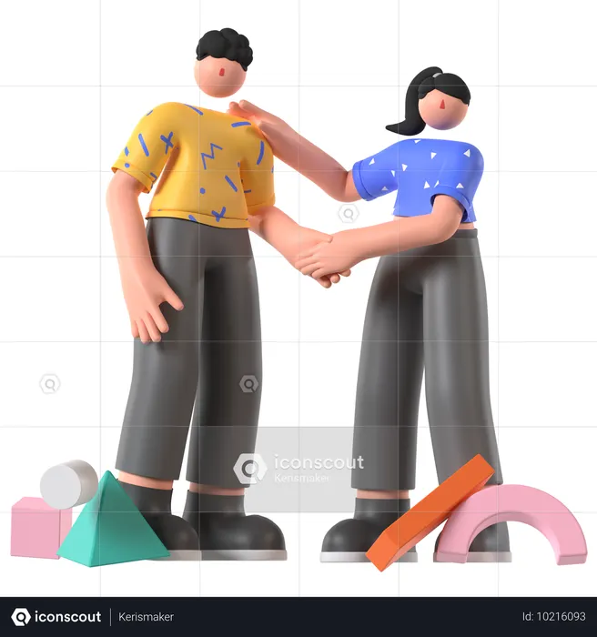Geschäftsvereinbarung  3D Icon