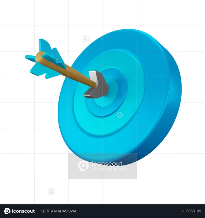 Geschäftsziel  3D Icon