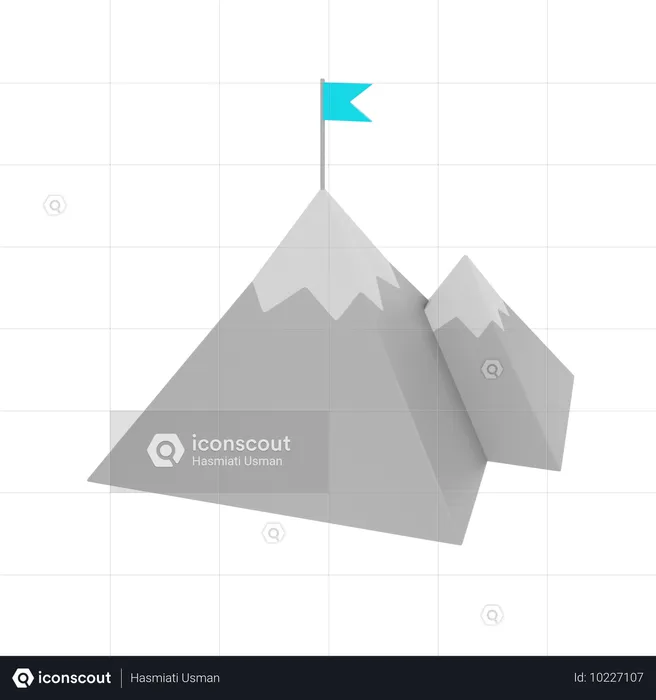 Geschäftsziel  3D Icon