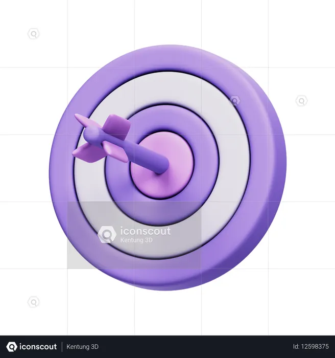 Geschäftsziel  3D Icon
