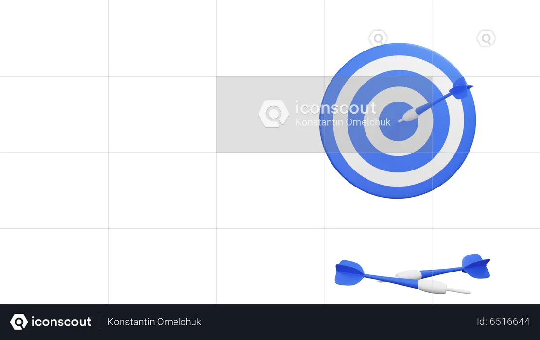 Geschäftsziel  3D Illustration