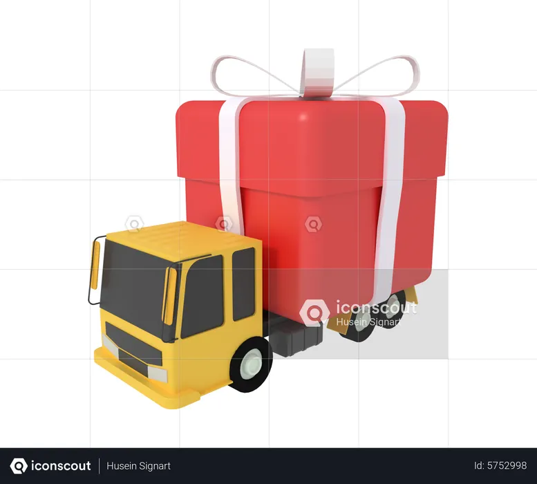 Geschenk-Lieferwagen  3D Icon