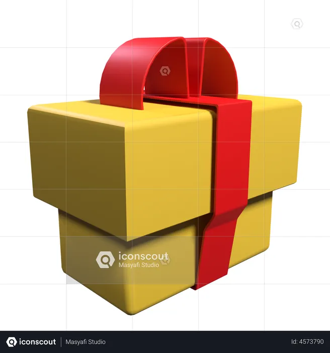 Geschenkbox  3D Illustration