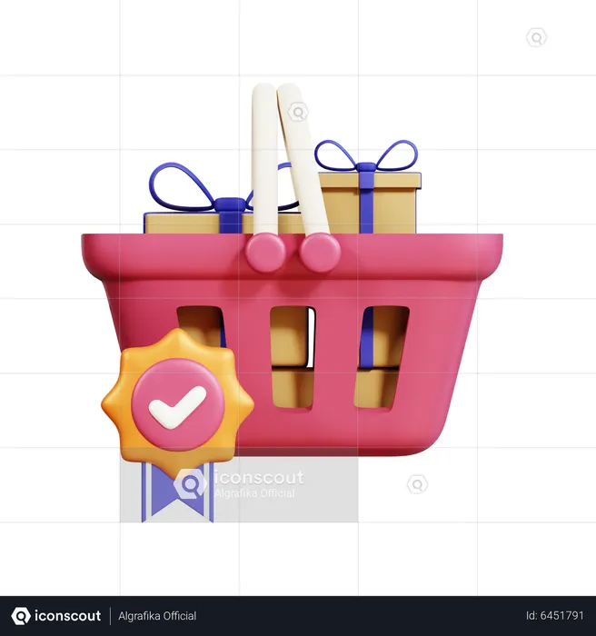 Geschenke einkaufen  3D Icon