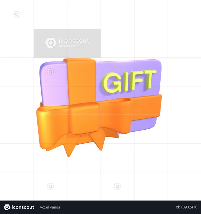 Geschenkgutschein  3D Icon