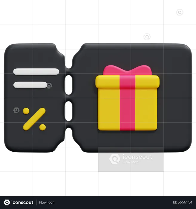 Geschenkgutschein  3D Icon