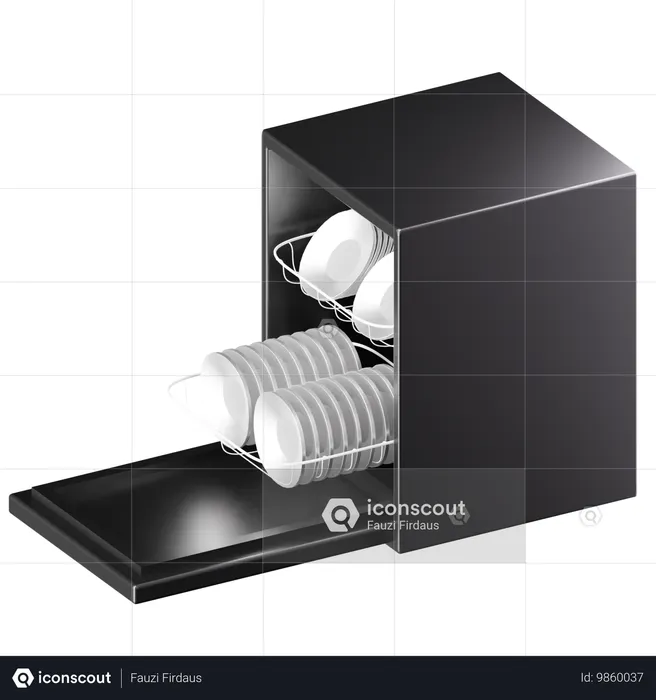 Geschirrspüler  3D Icon