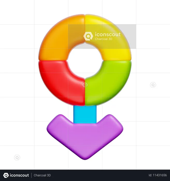 Geschlechtssymbol  3D Icon