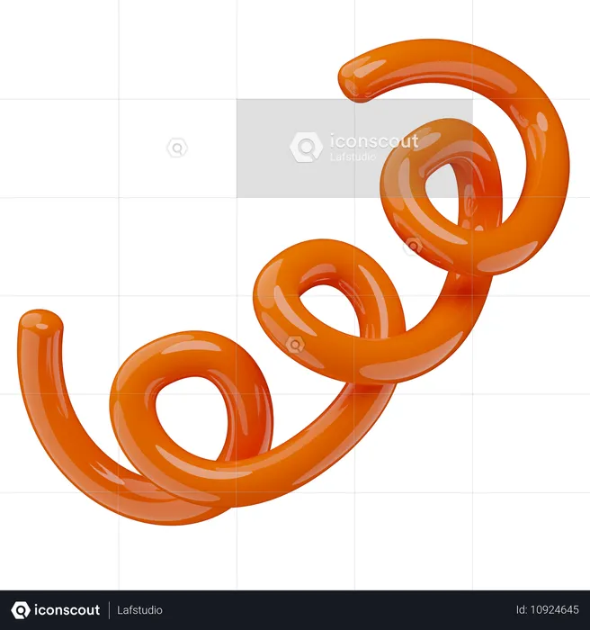 Geschweifte Linie  3D Icon