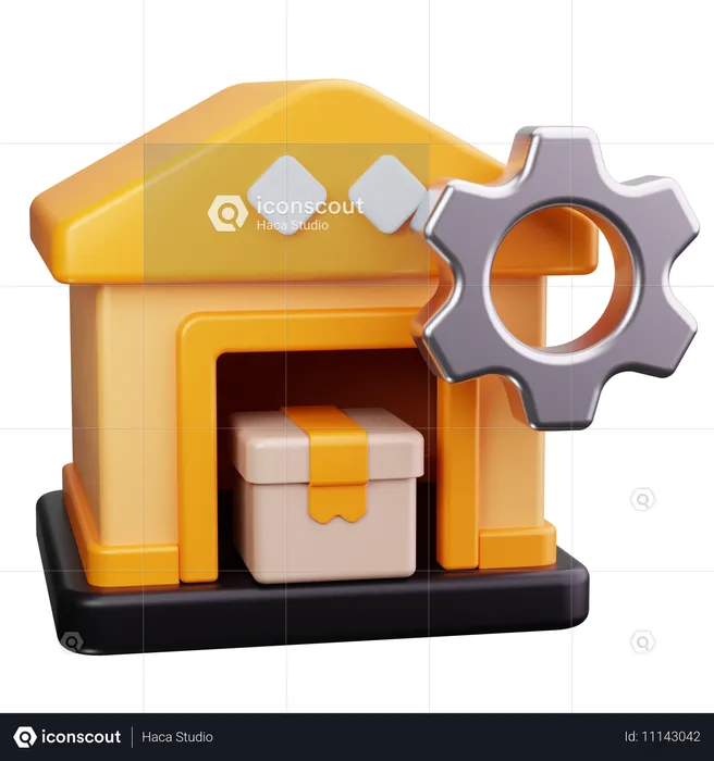 Gestão de inventário  3D Icon