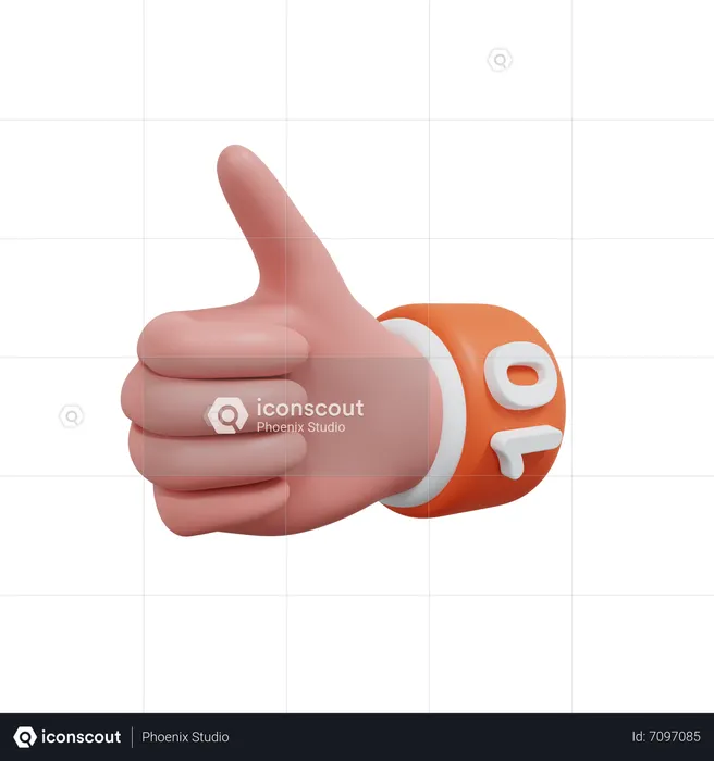 Geste numéros 10 Emoji 3D Icon