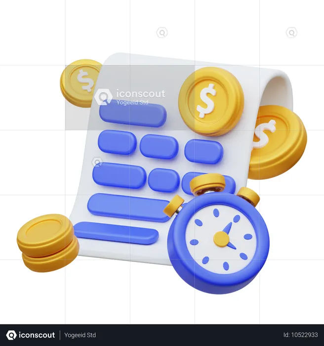 Gestion budgétaire  3D Icon