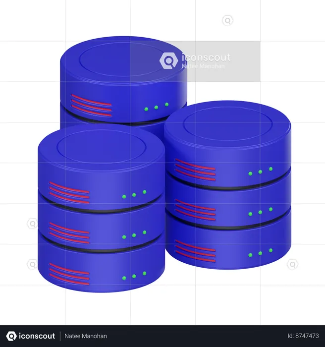 Gestion de base de données  3D Icon