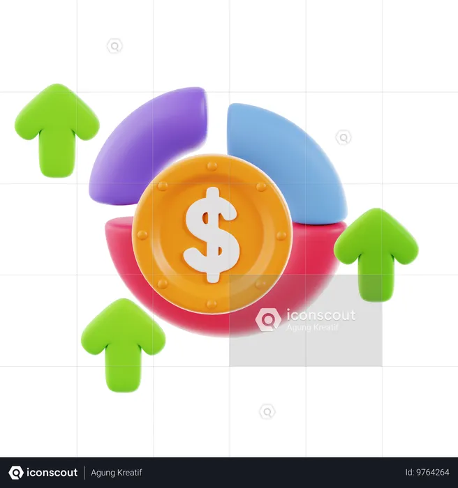 Gestion de l'argent  3D Icon