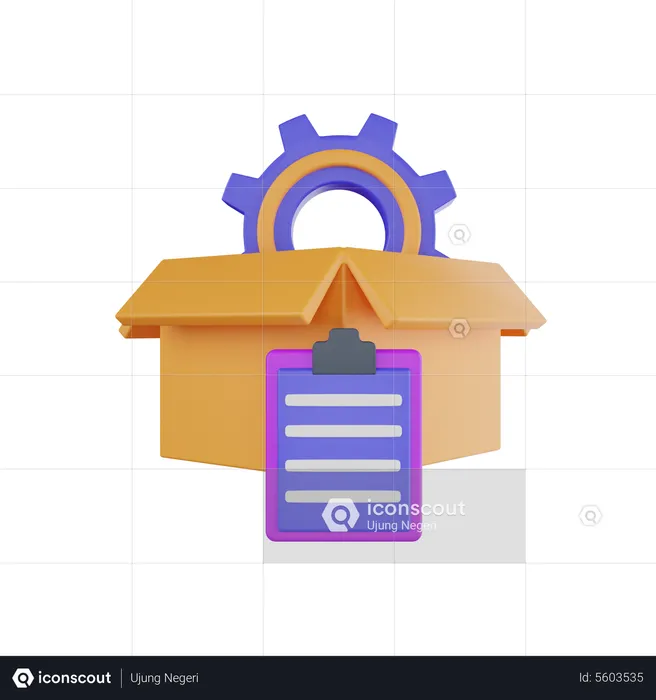 Gestión de productos  3D Icon