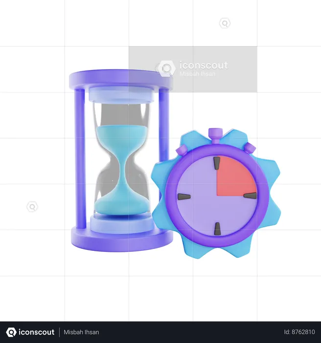 Gestión del tiempo  3D Icon