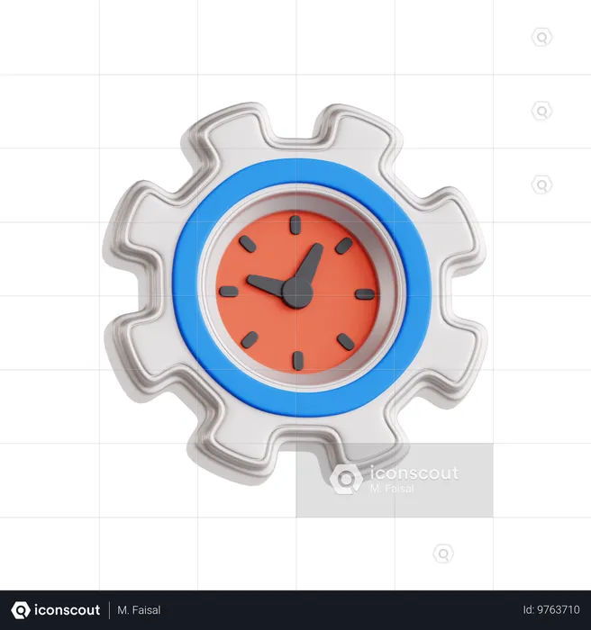 Gestión del tiempo  3D Icon