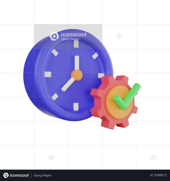 Gestión del tiempo  3D Icon