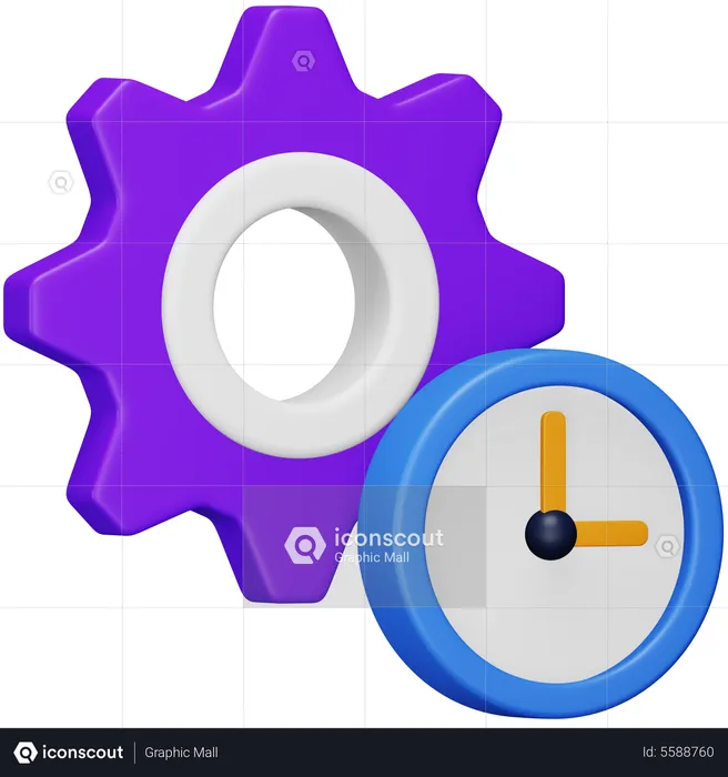 Gestión del tiempo  3D Icon