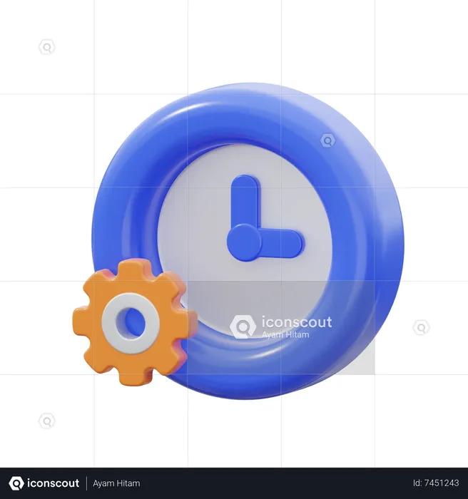 Gestión del tiempo  3D Icon