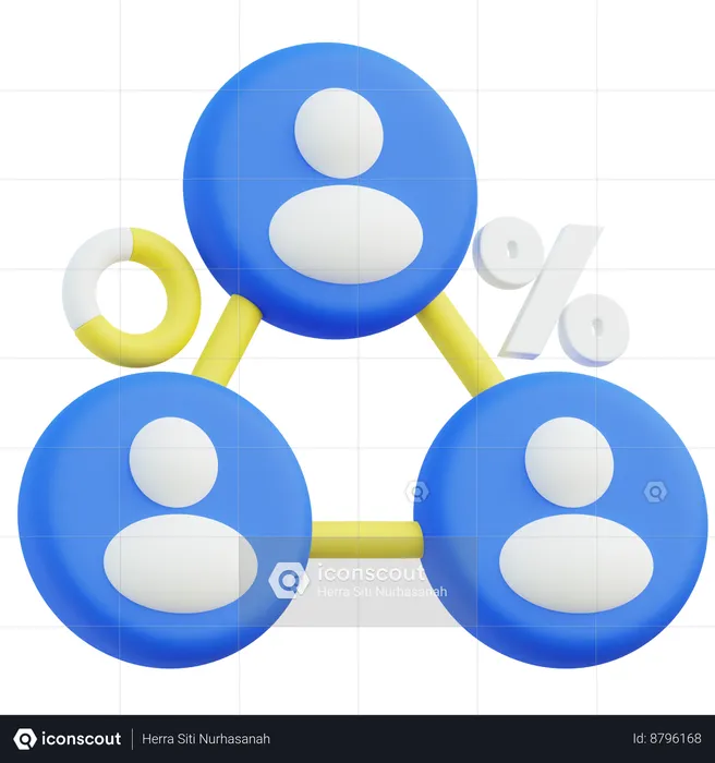 Gestion d'équipe  3D Icon