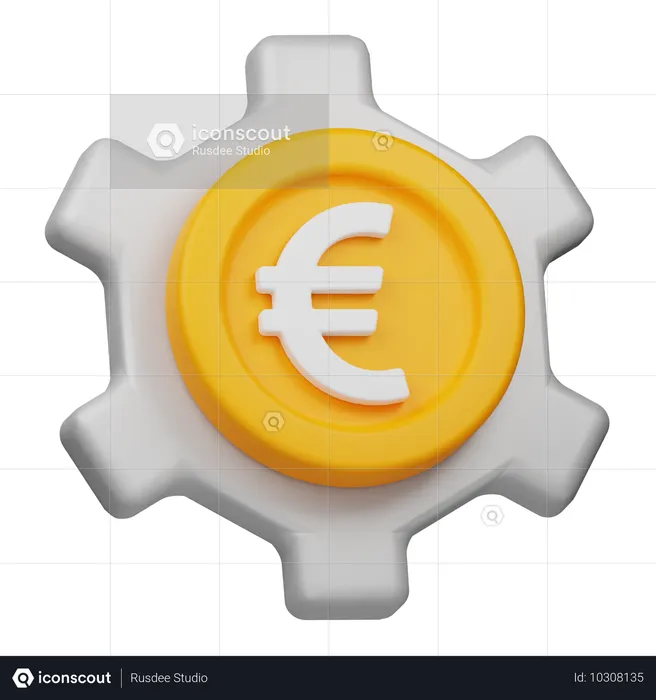 Gestion des pièces en euro  3D Icon