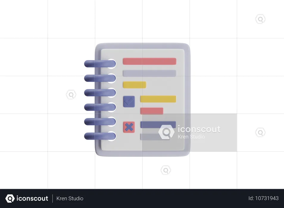 Gestion des tâches  3D Icon