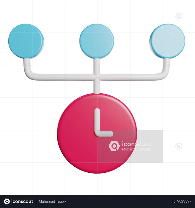 Gestion du temps  3D Icon