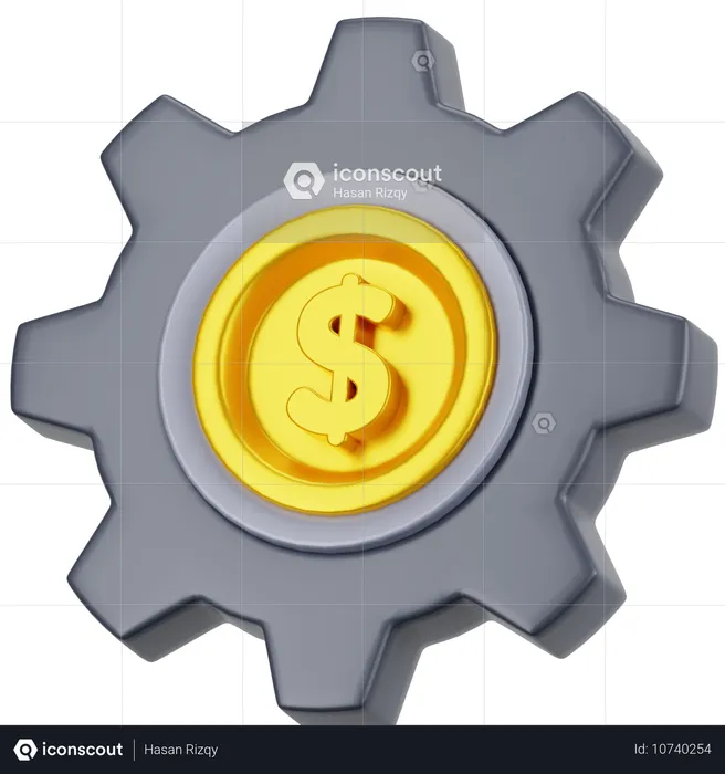 Gestión financiera  3D Icon