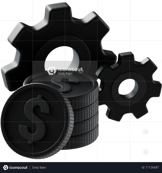 Gestión financiera  3D Icon