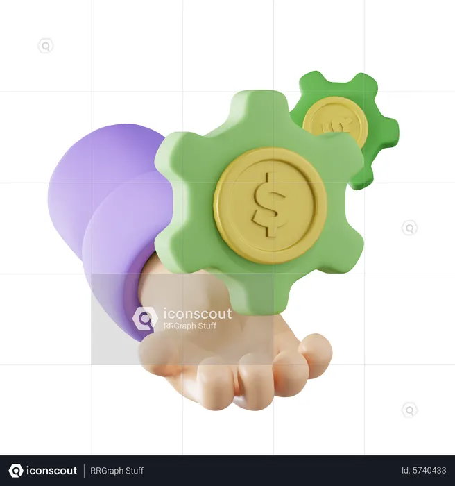 Gestión financiera  3D Icon